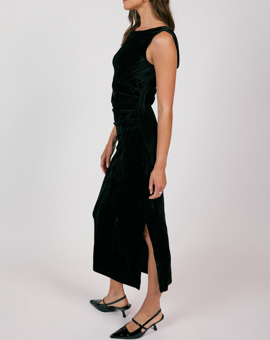 Shine On - Velvet Midi Dress