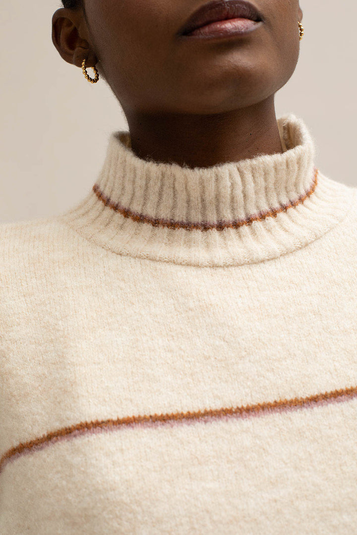 Line It Up Sweater - Cream