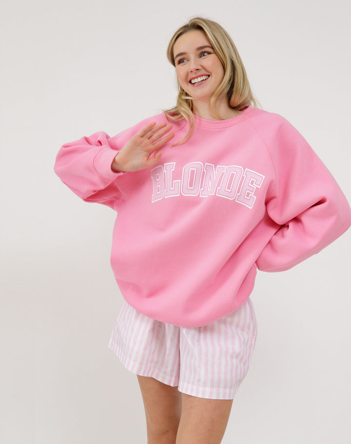 Blonde Crewneck - Bubblegum