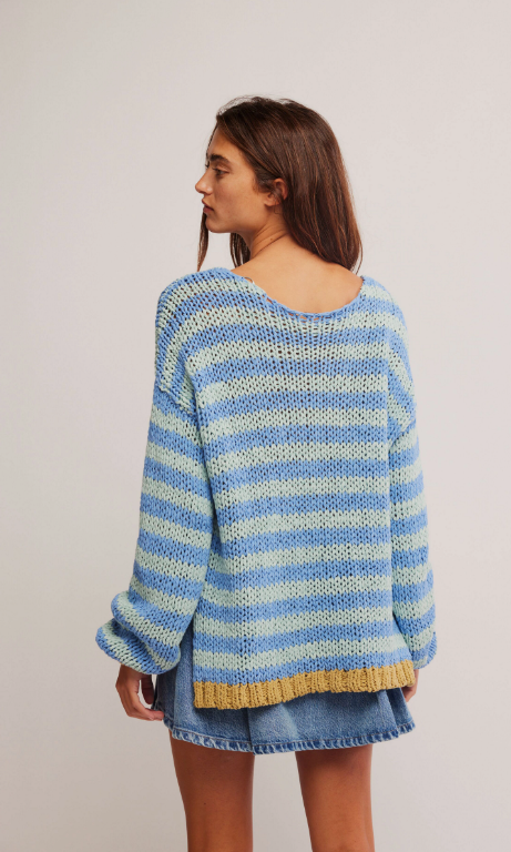 Portland Pullover - Blue Lake Combo