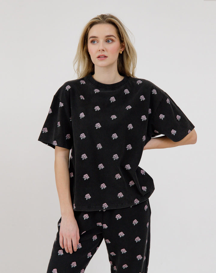 All Over Flower - Boxy Tee