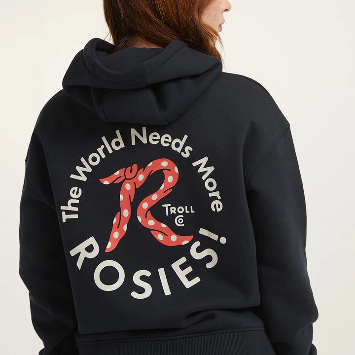 Red Rosie Fleece - Black