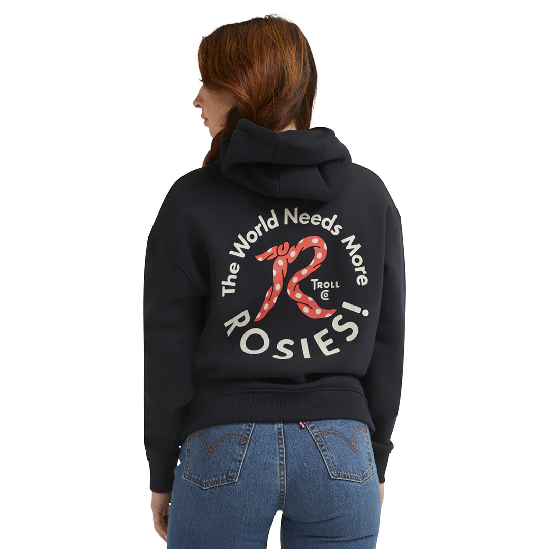 Red Rosie Fleece - Black