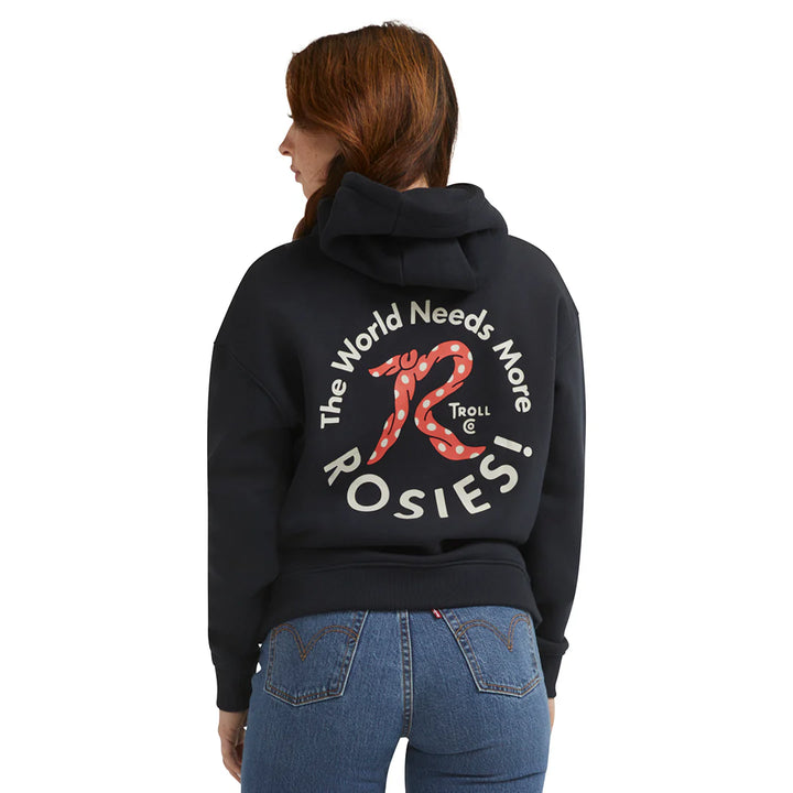Red Rosie Fleece - Black