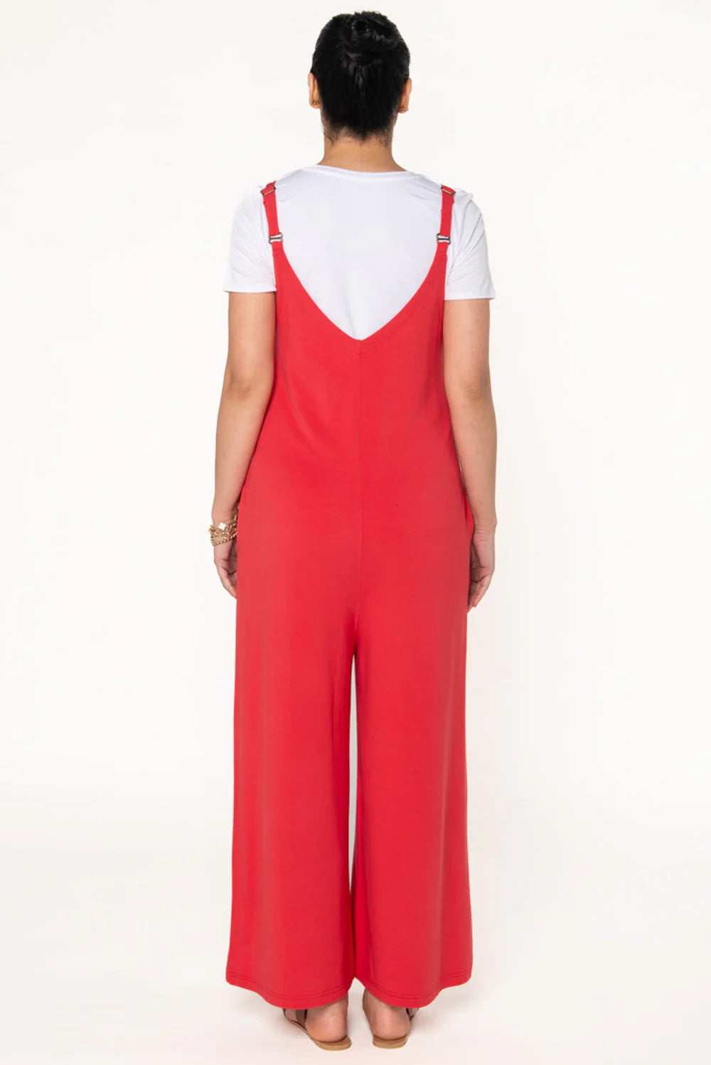 Josie Wide Leg Bamboo Jumpsuit - Melon