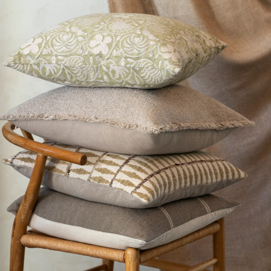 Sage Stripe Pillow