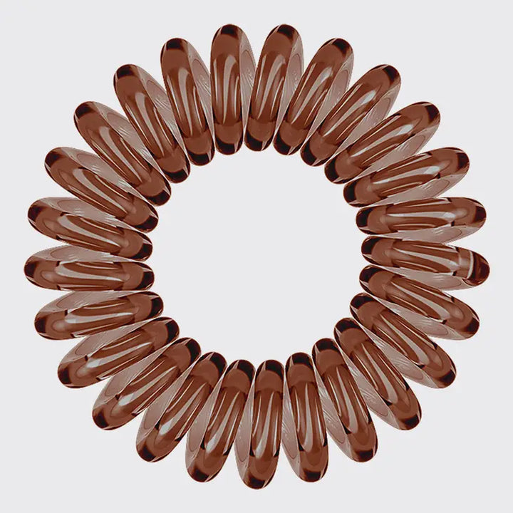 Spiral Hair Ties 8 Pack - Brunette