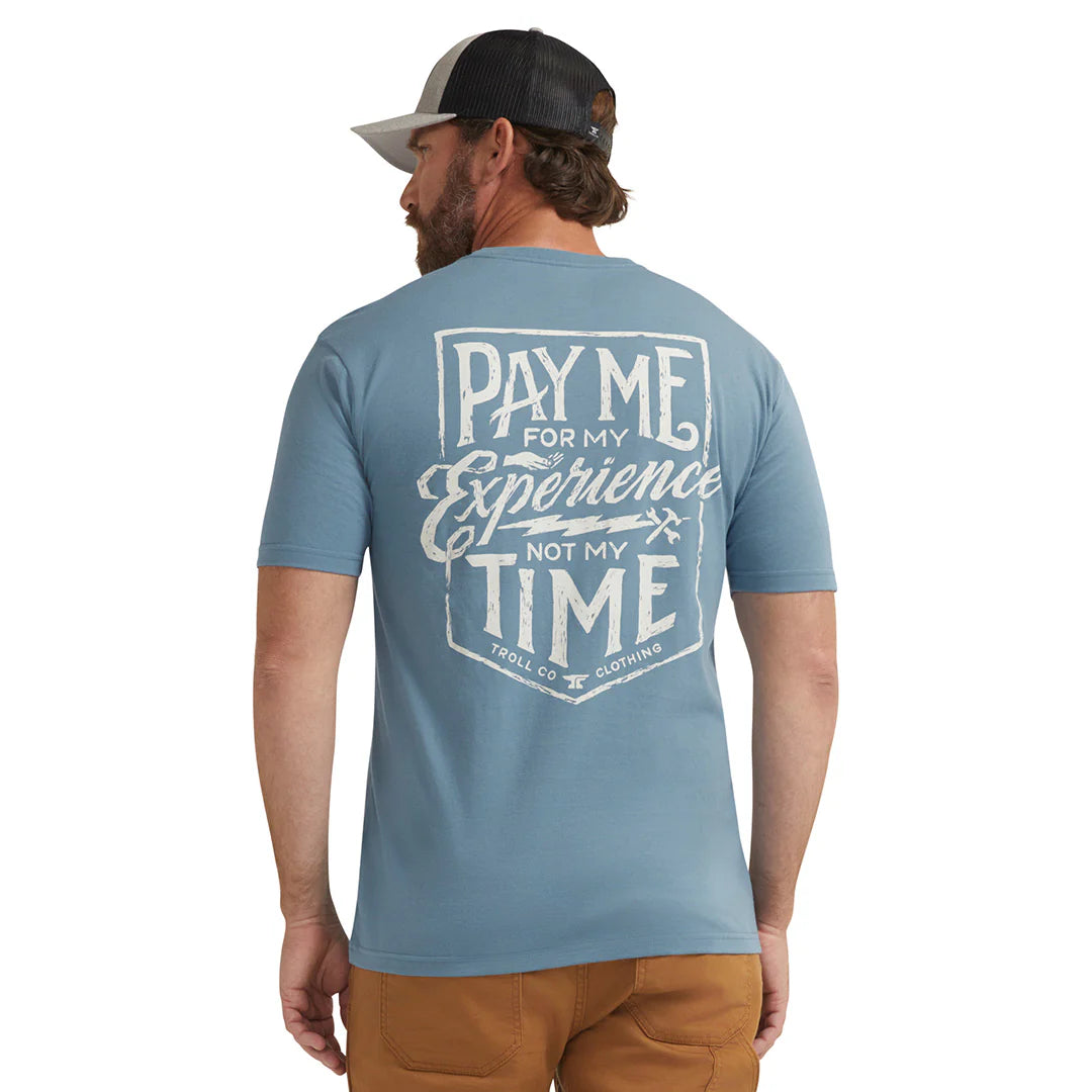 Pay Me T-Shirt - Slate Blue