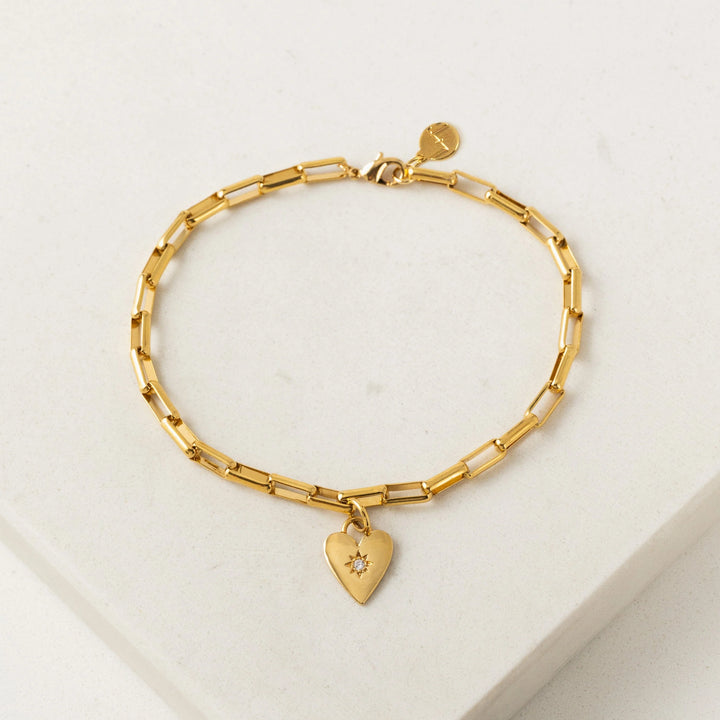 Verona Starburst Heart Bracelet