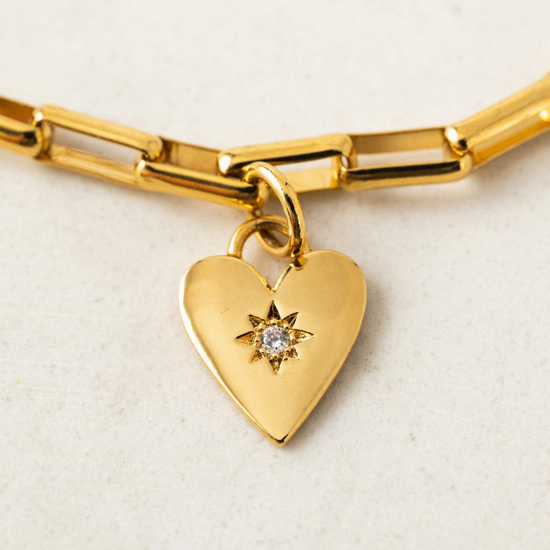 Verona Starburst Heart Bracelet