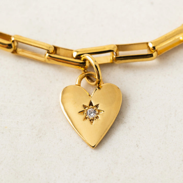 Verona Starburst Heart Bracelet