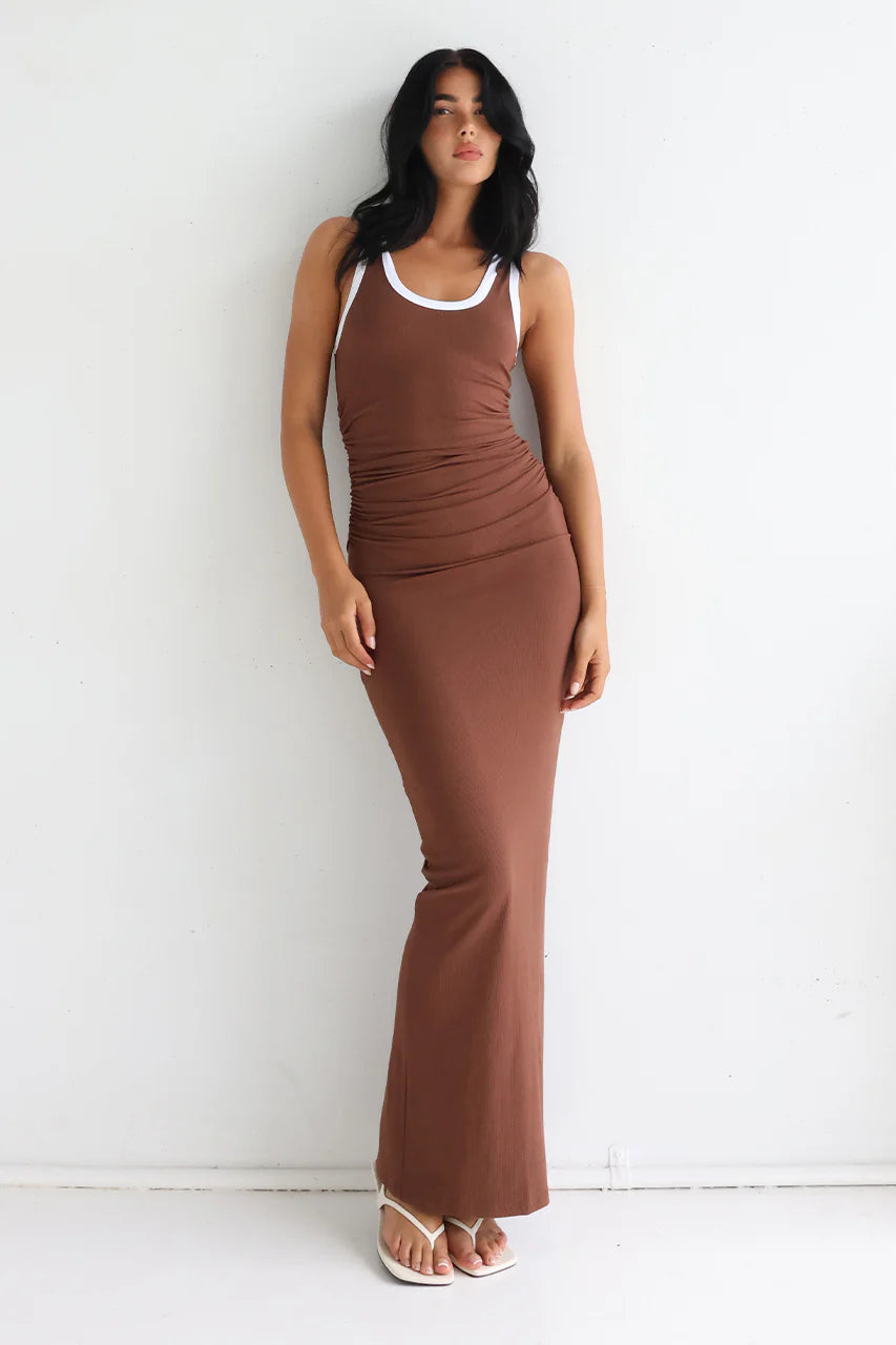 Veronica Maxi Dress - Chocolate