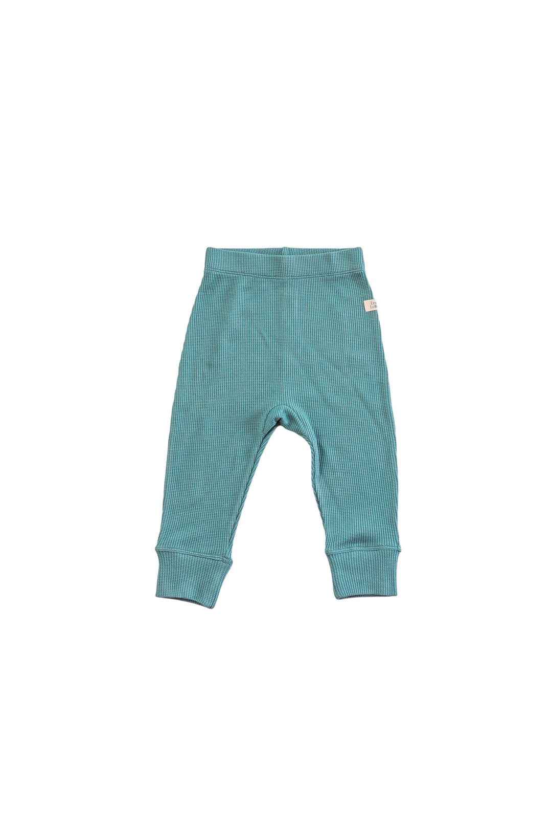 Waffle Baby Pants -  Smoke Blue