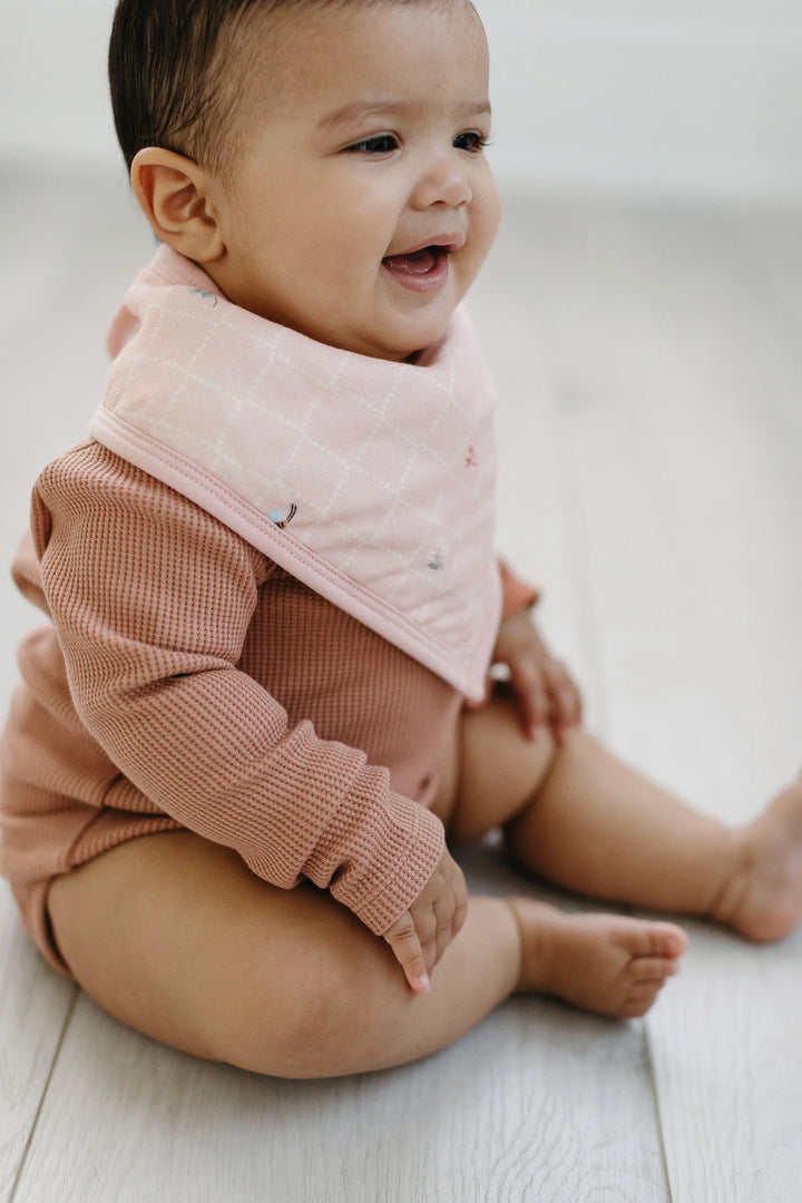 Waffle Long Sleeve Bodysuit - Cinnamon