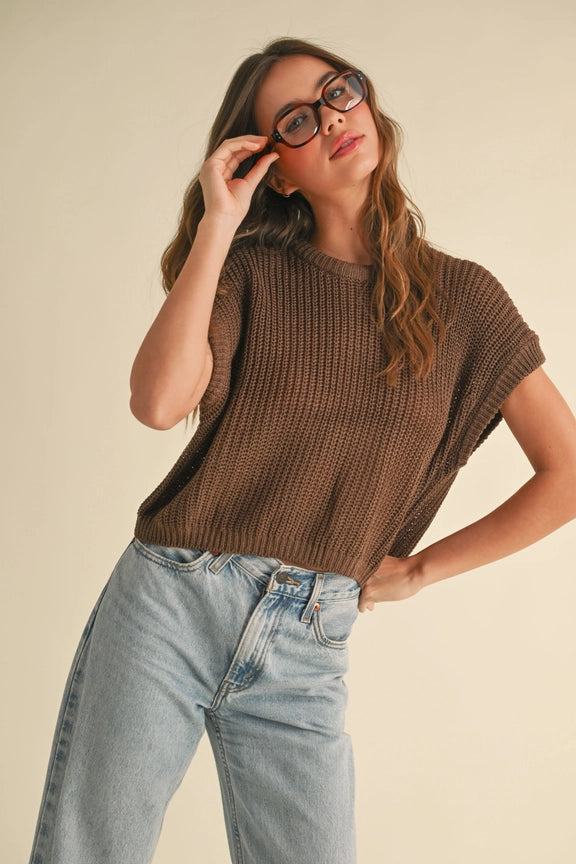 Brown Sugar Knit Top