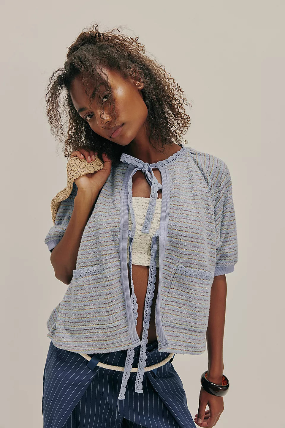 Tropic Sweatshirt - Baby Blue