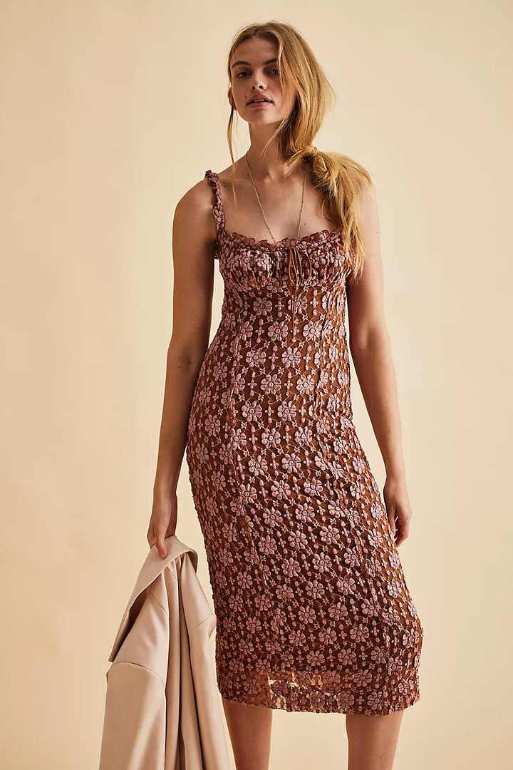 Lucinda Lace Midi - Ginger