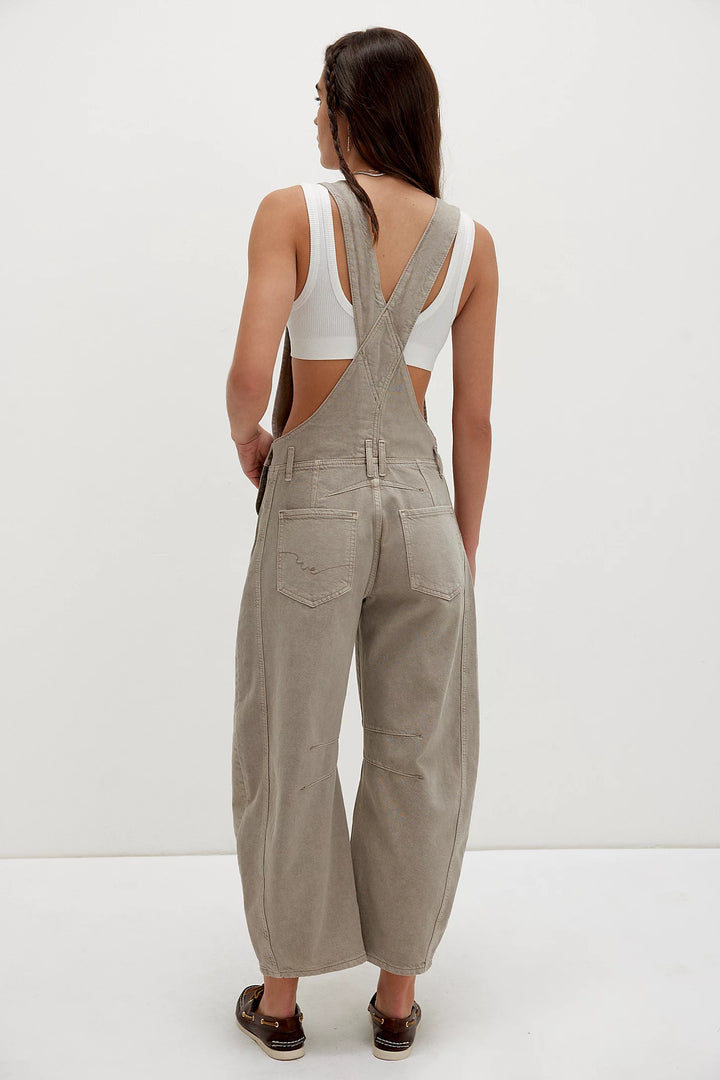 We The Free Good Luck Barrel Overalls - Cobblestone