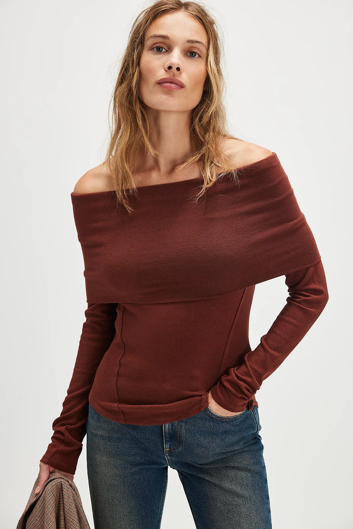 We The Free Iris Layering Top - Chocolate