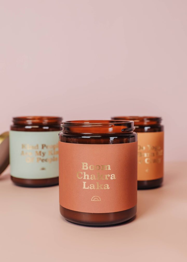 Mantra Candles - Boom Chakra Laka