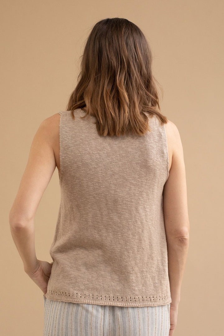 Au Natural Knit Top - Taupe