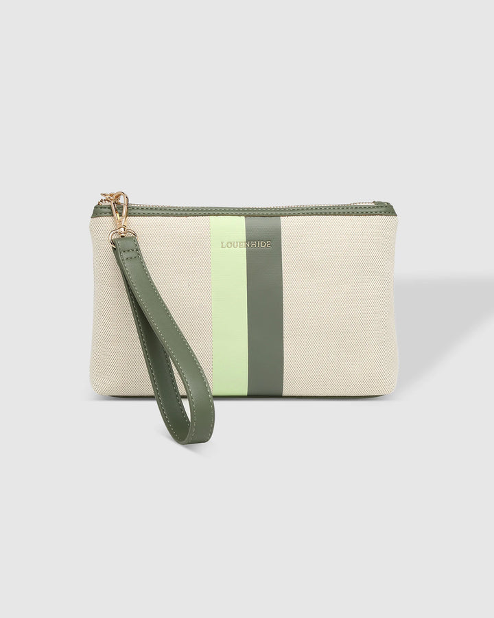 Mimi Canvas Wristlet - Avacado