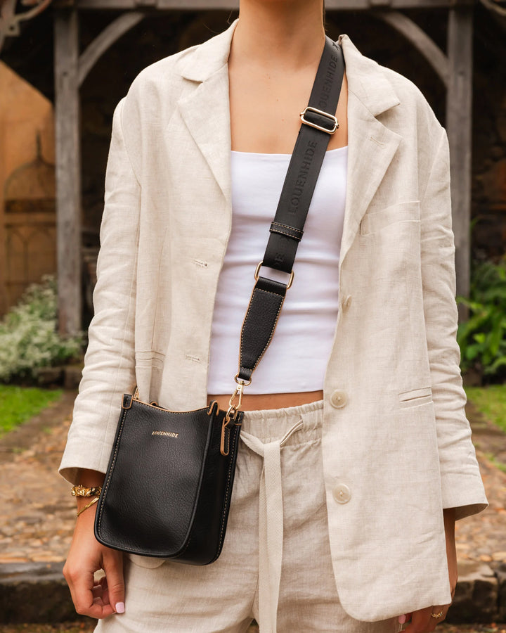 Parker Logo Crossbody Bag - Black