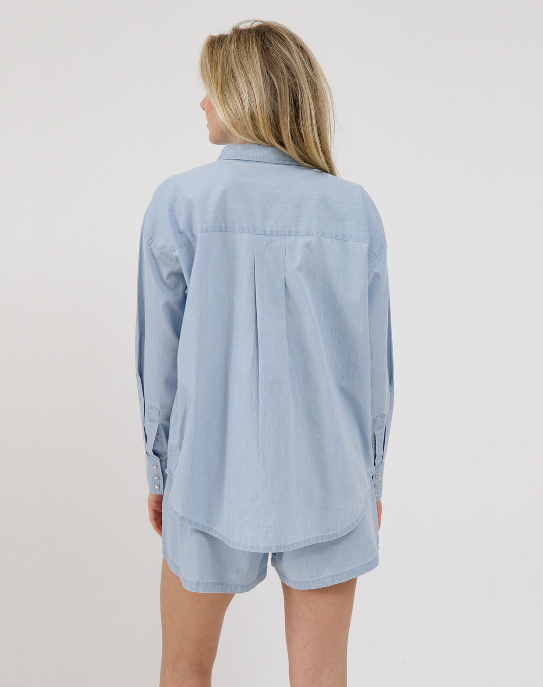 Chambray Button Up - Oxford Blue