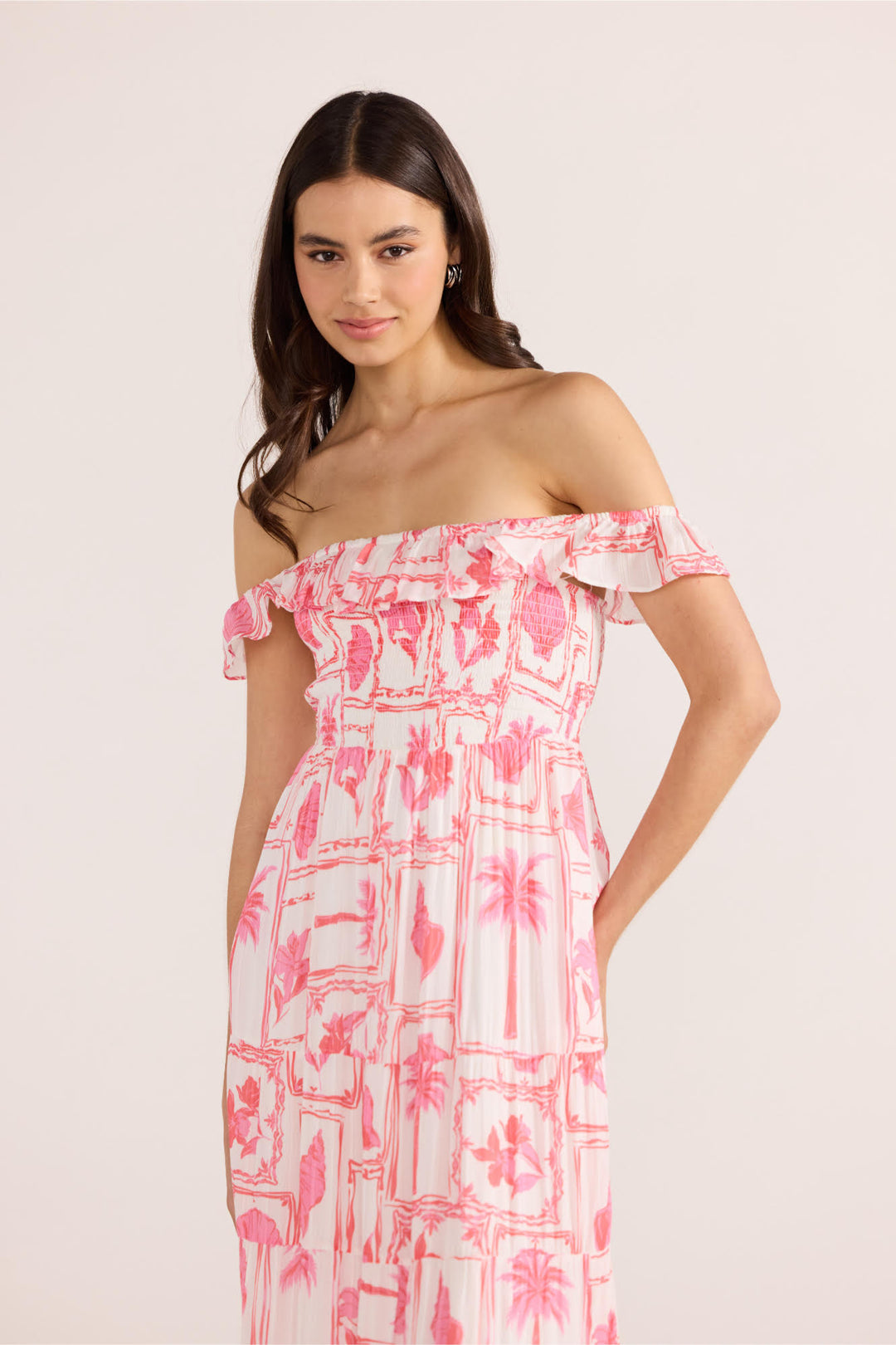 Bria Frill Midi Dress