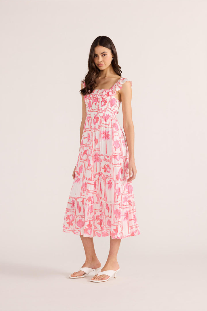 Bria Frill Midi Dress