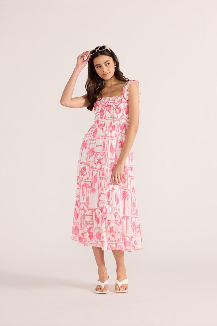 Bria Frill Midi Dress