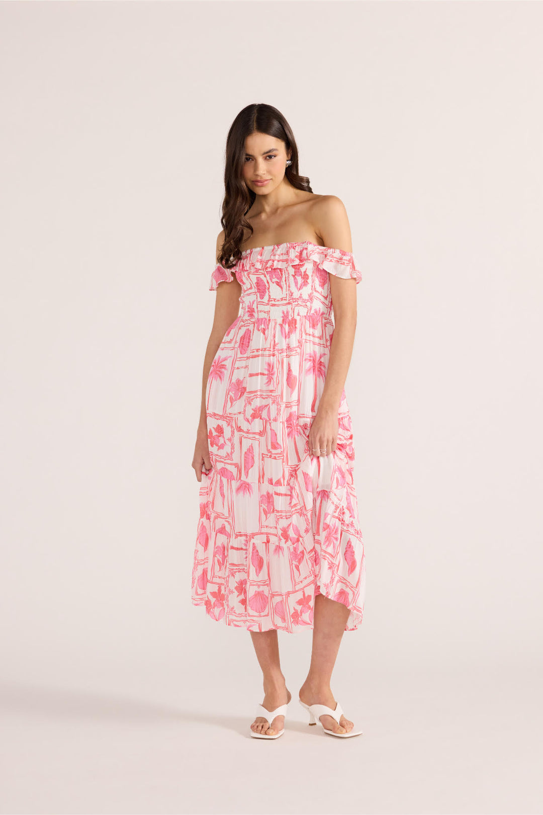 Bria Frill Midi Dress