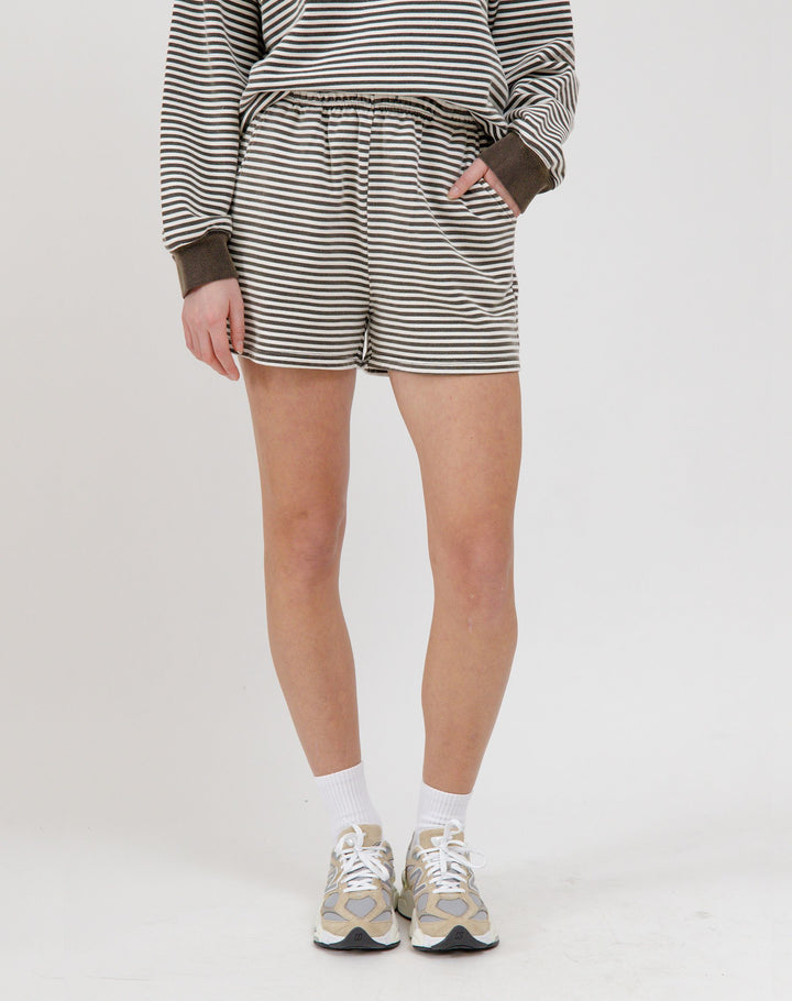 Classic Short Striped - Washed Black